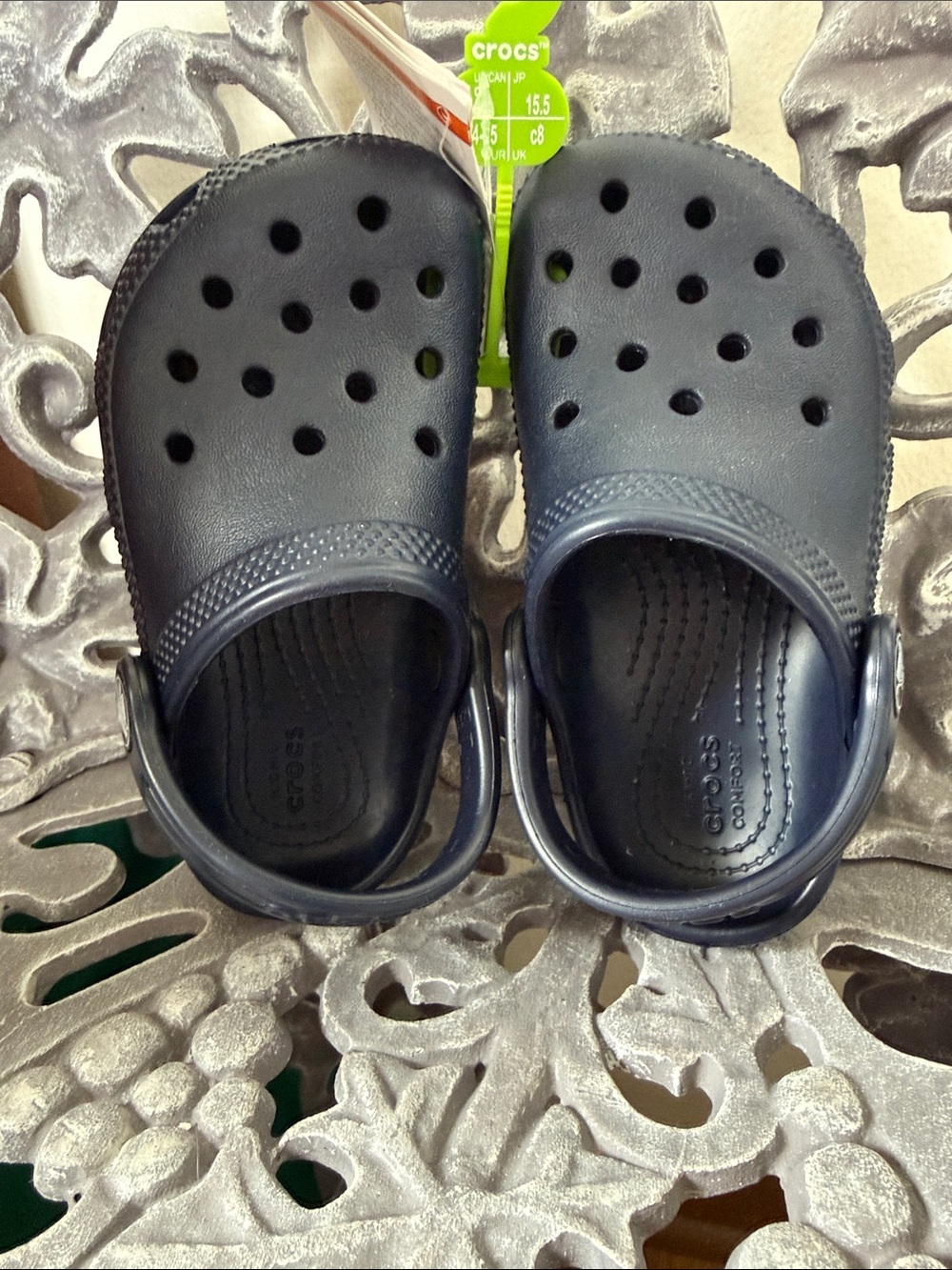 CROCS Kids Classic Clog in Navy Blue